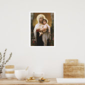 Poster Madone des Roses de Bouguereau (Cuisine)
