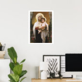 Poster Madone des Roses de Bouguereau (Bureau à domicile)