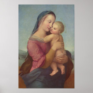 Poster Madone et Enfant (La Madone Tempi) de Raphaël