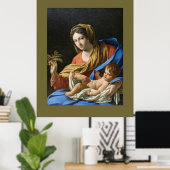 Poster Madone et Enfant Vacances Noël (Bureau à domicile)