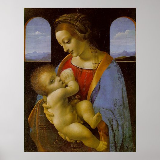 Poster Madone Litta par Léonard de Vinci (Devant)