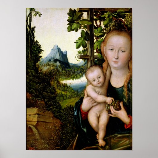 Poster Madonna and Child, c.1525 (Devant)