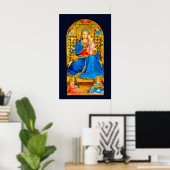 Poster Madonna and Child Holiday Christmas postcard Poste (Bureau à domicile)