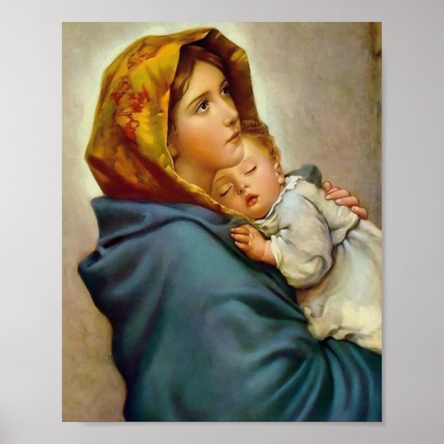 Poster Madonna and Child Roberto Ferruzzi (Devant)
