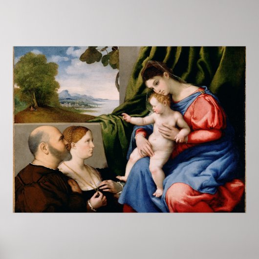 Poster Madonna and Child with the Infant Saint John (Devant)