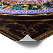 POSTER MADONNA AVEC ENFANT ET SAINTS (Coin)