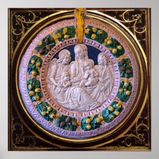 POSTER MADONNA AVEC ENFANT ET SAINTS (Devant)