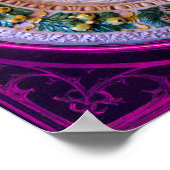 POSTER MADONNA AVEC ENFANT ET SAINTS (Coin)