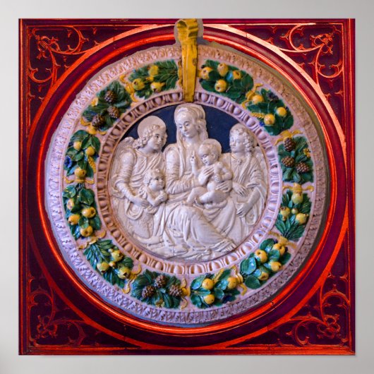 POSTER MADONNA AVEC ENFANT ET SAINTS (Devant)
