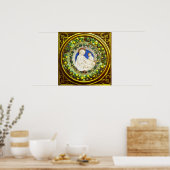 POSTER MADONNA AVEC ENFANT RENAISSANCE FLORAL CROWN (Cuisine)