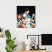 Poster Madonna avec le Christ endormi Enfant par Gentiles (Bureau à domicile)
