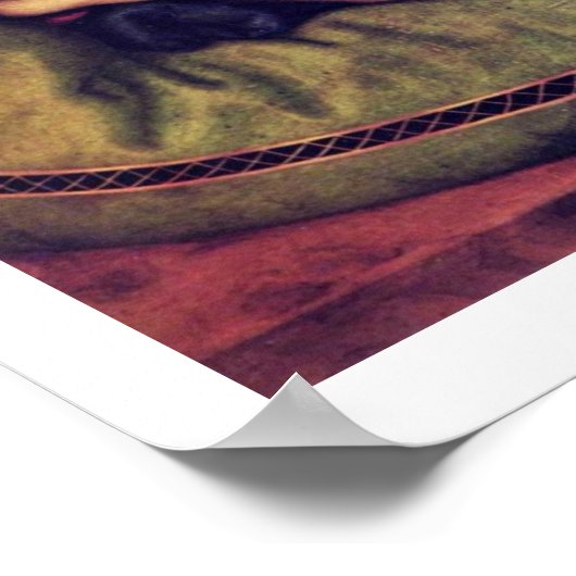 Poster Madonna Avec Le Coussin Vert (Coin)