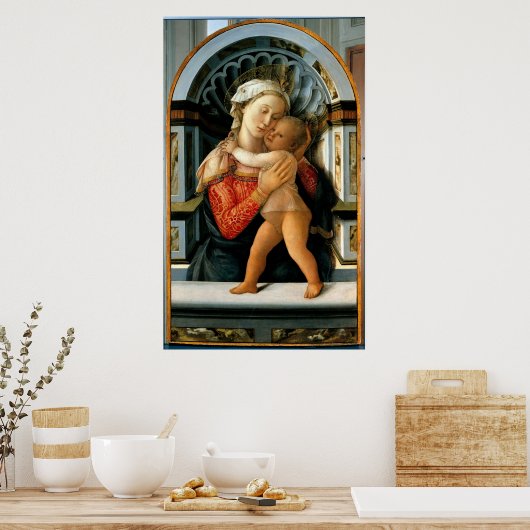 Poster Madonna avec l'enfant (Cuisine)