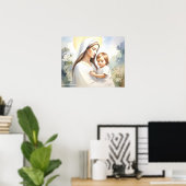 Poster Madonna avec l'enfant Jésus (Bureau à domicile)