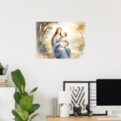 Poster Madonna avec l'enfant Jésus (Bureau à domicile)