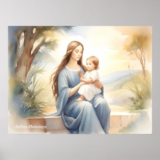 Poster Madonna avec l'enfant Jésus (Devant)