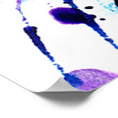 Poster Madonna bleue et enfant belle aquarelle (Coin)