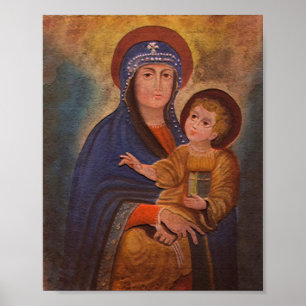 Poster Madonna colonial espagnol