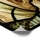 Poster Madonna dans la prière Vitrail (Coin)