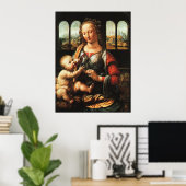 Poster madonna de la carnation, Léonard de Vinci (Bureau à domicile)