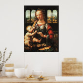 Poster madonna de la carnation, Léonard de Vinci (Cuisine)