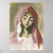 Poster Madonna de la Charité, Helene Schjerfbeck (Devant)