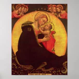 Poster Madonna de l'humilité, 1390-1400