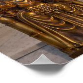 Poster Madonna de Montserrat Noir Vierge Marie (Coin)