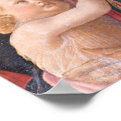 Poster Madonna del Magnificat tenant le bébé Jésus (Coin)