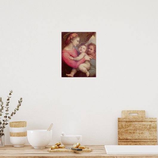 Poster Madonna della Tenda - Raphael (Cuisine)