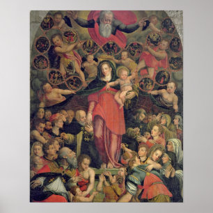 Poster Madonna du chapelet, c.1569 (huile sur la toile)