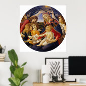 Poster Madonna du Magnificat par Botticelli (Bureau à domicile)