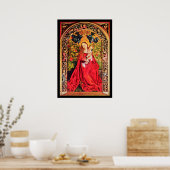 POSTER MADONNA DU ROSE BOWER (Cuisine)