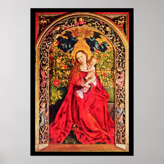 POSTER MADONNA DU ROSE BOWER (Devant)