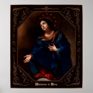 Poster Madonna en gloire par Carlo Dolci