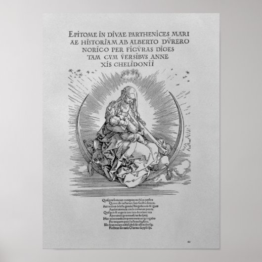 Poster Madonna en tant que mère allaitante et être divin (Devant)