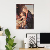 Poster Madonna enseigne à l'enfant Jésus (Bureau à domicile)