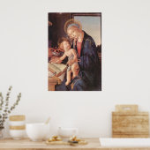Poster Madonna enseigne à l'enfant Jésus (Cuisine)
