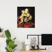 POSTER MADONNA ET ENFANT (Bureau à domicile)