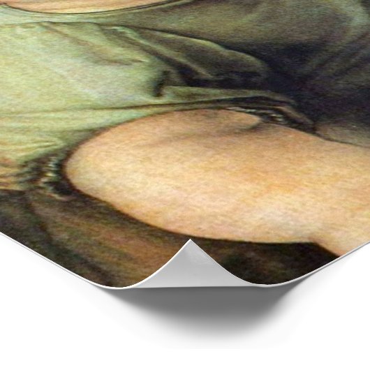 Poster Madonna et Enfant - Albrecht Durer - c1526 (Coin)