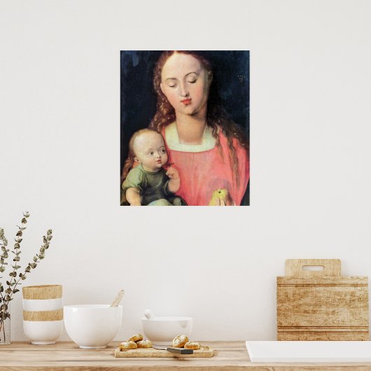 Poster Madonna et Enfant - Albrecht Durer - c1526 (Cuisine)