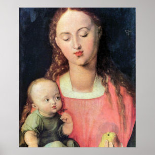 Poster Madonna et Enfant - Albrecht Durer - c1526