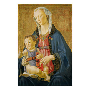 Poster Madonna et enfant avec deux donateurs, 1525-1530