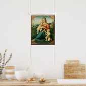Poster Madonna et Enfant avec Saint Jean le Baptiste (Cuisine)