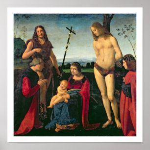 Poster Madonna et Enfant avec SS. John the Baptist et Se
