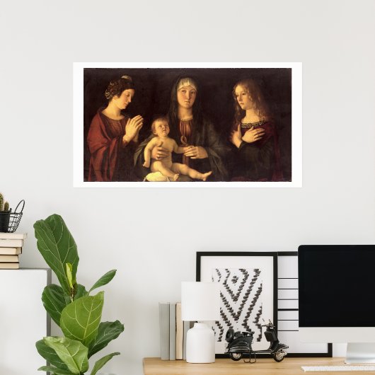 Poster Madonna et Enfant avec St. Mary Magdalene et St. (Bureau à domicile)