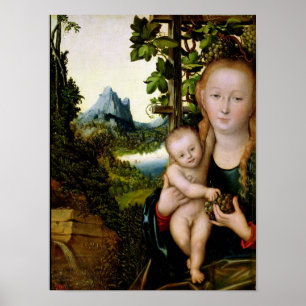Poster Madonna et enfant, c.1525