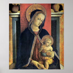 Poster Madonna et Enfant - Carlo Crivelli - c1468