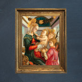 Poster Madonna et enfant Deux anges Sandro Botticelli