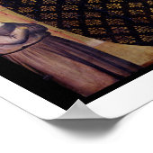 Poster Madonna et enfant envoûtés de six anges (panneau (Coin)